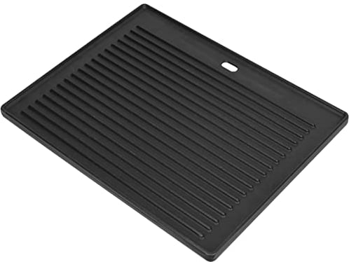 GriHero Piastra girevole in ghisa, 48,5 x 32 cm, piastra universale in ghisa, utilizzabile su entrambi i lati, piastra in ghisa, per barbecue a gas, barbecue a carbone e accessori per barbecue