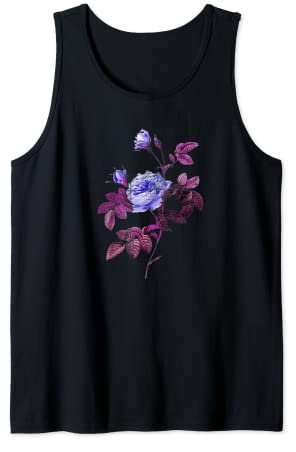 Blauer Rosen-Schmutz-Blumen-Garten Tank Top