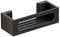WENKO Turbo-Loc Wandablage Bralia, Badablage, Befestigen ohne Bohren, Kunststoff, 30 x 8,5 x 12 cm, Schwarz