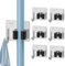 3-H 6 Piezas Colgador Escobas Adhesivo Fuerte, Soporte Escobas Pared 304 Acero Inoxidable, Colgador Escobas y Fregonas Impermeable 10KG Carga con Ganchos Sin Taladro para Cocina, Garaje, Baño, Jardín