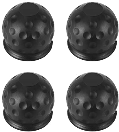 iSpchen 4 Stück Anhängerkupplung Kappe 50mm Anhängerkupplung Kugelabdeckung Gummi Kugelkopf Abdeckkappe Schutzkappe Kappen Anhängerkupplung Abdeckungen für Wohnmobil,Traktor Anhänger Zubehör