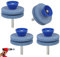 4 Piezas de Lawn Mower Blade Sharpener, Afilador de Herramientas para Césped con Piedra de Afilar de Doble Capa Herramienta Afiladora Ajustable para Cualquier Taladro Eléctrico/Manual