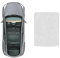 WRHOME Auto-Schiebedach-Beschattung Für Hongqi H6 2023-,Anti-UV Sonnenschutz Abdeckung Schiebedach Sonnenschutz Auto Zubehör,B-Gray White Suede