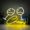 UExnkj-Y Neon Wine Glass,USB Cable Powered Neon Bar Sign with Switch Bar,Party,Festival,Wall Decor,Neon Light