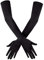 BFUZXY 1 Paar Lange Schwarze Handschuhe Lang Handschuhe Damen Elegant Seidenhandschuhe Satin Classic Abendhandschuhe Stoff für Halloweenkarneval Party Ball Opera Abschlussfeiern Hochzeiten (Schwarze)
