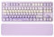 YUNZII B87 Wireless Mechanical Keyboard,QMK/VIA Software Custom Gaming,Gasket RGB Keyboard with Cute MOA Keycaps,Wrist Rest,BT5.0/2.4G/USB-C NKRO for Win/Mac (purple, cocoa cream v2 linear)