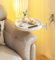 YSPZDQ Mesa de Centro Redondo Plegable - Mesa Auxiliar Pared Retráctil/Plegable, 720° Ajustable Escritorio - Ahorro de Espacio Mesa Flotante(White)
