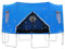 183cm Trampolinzelt Trampolin Regenabdeckung Trampolin Zeltabdeckung UV-Beständiges & Wasserdichtes Trampolin Abdeckung Sonnenschutz Abdeckung Zelt Für Trampolin 8 Stangen