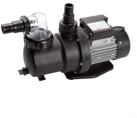 Marchfunny Pompa per piscina SPS100 1HP con timer integrato 9,5 m³/h per piscine interrate/fuori terra, funzionamento silenzioso