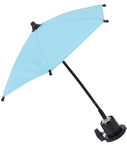 Flaroey Magnetic Phone Umbrella for Sun Outdoor Phone Sun Shade Shield Sun Protection Multi-Angle Mini Umbrella Universal Blue