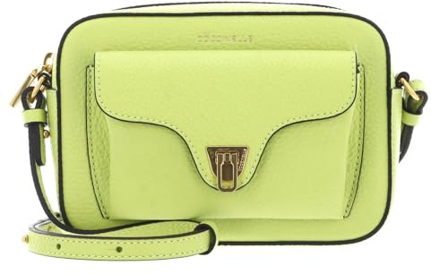Coccinelle Leder Umhängetasche Beat Soft Crossbody Bag Green Glow hellgrün