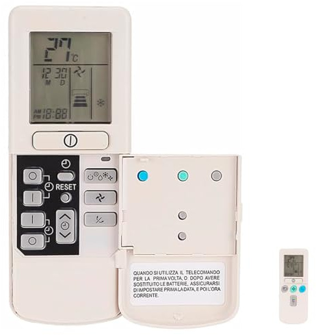CABLEPELADO - Mando a Distancia de Repuesto para Aire Acondicionado Compatible con Hitachi | Reemplazo para Modelos RAR-2A1, RAR-52P1, RAR-2SP1, RAR-3U4, RAR-2P2 | Pantalla LCD y Configuración Directa