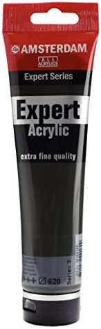 Amsterdam Expert Series Acrylic Paint - Olive Green 620-150 ml Tube - Semi-Transparent - Professional Grade - Lightfastness +++ - Heavy Body - Water-Based - Suitable for Canvas, Wood, Stone