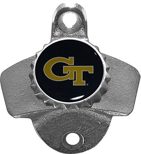 Siskiyou Sports NCAA Georgia Tech Yellow Jackets Wall Bottle Opener, Georgia Tech Yellowjackets
