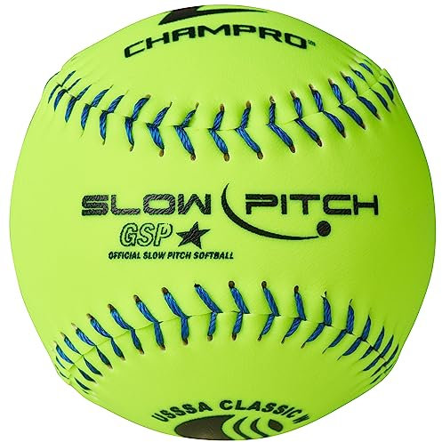 Champro Durahide Coque, Usssa Slow Pitch, Optic Yellow