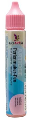 Artidee CREARTEC Perlenmaker Pen - Pastellrose - zum Gestalten von dekorativen 3D Farbperlen auf Textilien, Holz, Leder, Glas, Keramik - 30ml - Made in Germany