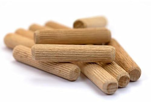 PARCO Riffeldübel, Holzdübel, Holzstopfen, Dübelstangen, Holznadeln beidseitig gefast 6,0x30mm 1,0 kg