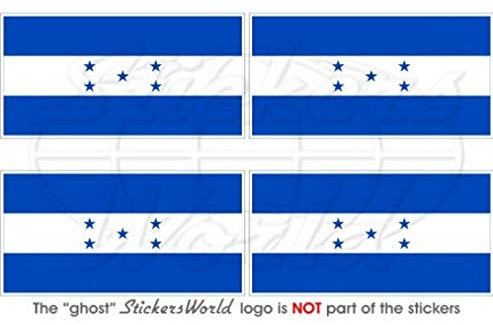 Honduras honduranischen Flagge, Central America 5,1 cm (50 mm) Vinyl bumper-helmet Sticker, Aufkleber X4