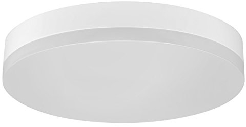 MÜLLER-LICHT LED Wand-und Deckenleuchte ideal für den Flurbereich, rund, 24 W, 3000 K, Plastik, W, Warmweiß, ohne Sensor