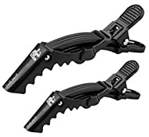 Pinze per capelli neri lunghi x4