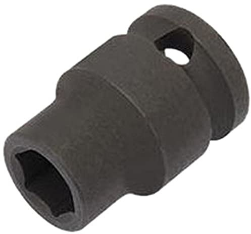Draper 06876 Expert 16mm 3/8 Square Drive Hi-Torq 6 Point Impact Socket, Black