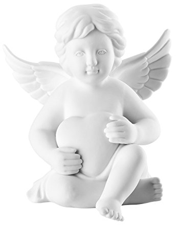 Rosenthal Engel Gross Weiss matt Engel mit Herz