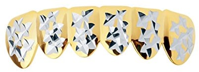 Gold Grillz - One size fits all - Diamond Cut II - Bottom