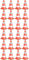 HUDORA Pylonen ca. 25 cm hoch (24er Set)