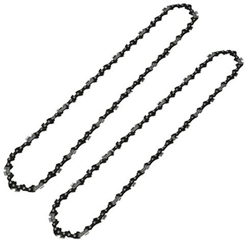 SPARES2GO 16 Low Kickback Semi Chisel Bar Saw Chain for Qualcast Chainsaws 56 Drive Links (Pack of 2)