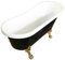 Baignoire ilôt ovale Acrylique Retro Vintage 170x80 cm Margherita Noir NOUVEAU