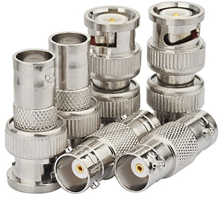 Superbat BNC Adapter Kit BNC Stecker/Buchse auf Stecker/Buchse Koaxialstecker Kit 6 Stück