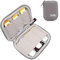 BOJLY Sac Rangement de USB Clé, Mini Sacoche d’Accessoires Electronics en Nylon Etanche Robuste Housse de Protection avec 6 capacités pour SD Carte, USB Clé, Câble d’écouteur, Gris