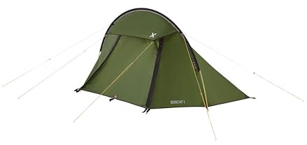 OEX Bobcat Tent for 1 Person for Harsh Weather Conditions, 1 Man, Compact, Ultra Lightweight, Sturdy, Easy to Pitch, Expeditions, Backpacking, Hiking, Wild Camping, Bike Tours, 5000mm HH, Green