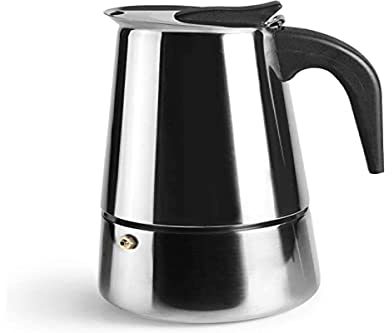 IBILI - Cafetera express Moka, 6 tazas, 280 ml, Acero Inoxidable, Apto para inducción