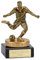 TROPHIESPLUSMEDALS Personalised Football Man of the Match Trophy - 10cm | Small 3 7/8 Antique Gold Award Winner Trophies for Football, Sports Reward | Includes Free Metal Plate Engraving
