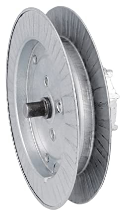 Amig - Poulie à disque métallique en acier zingué pour axes de volets roulants, pour rubans de 22 mm, tubes de 57 mm et axe frisé de Ø60 mm, diamètre Ø160 mm, argenté