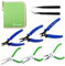 SPEEDWOX 6-Piece Mini Pliers Set Include 5 Bead Crimping Pliers 5 Flush Cut Wire Cutters 6 Ring Opening Pliers 4.5 Flat Nose Pliers 4.5 Needle Nose Pliers 4.5 Round Nose Pliers