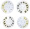 4 Boxes Nail Art Studs, Nail Art Jewels, Nail Art Beads, Metal Punk Rivet Accessories Nail Retro Cross Shape Decoration 3D Nail Art Accessories for Women Girl DIY Nail Deco