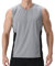 visionreast Tank Top Herren Ärmelloses Sport Tshirts Herren Funktionsshirt Atmungsaktive Muskelshirts Gym Tanktop Schnelltrocknendes Ärmelloses Fitness Shirt für Training,Laufen Grau 3XL