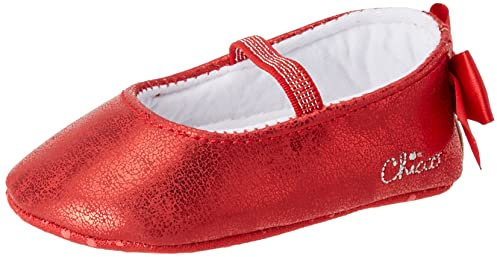 Chicco Olga Baby Girl Ballerina Ballet Flat, red, 0.5 UK Child