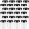 JEUIHAU 24 Pack 250ml/8oz Clear Plastic Jars with Lids, BPA-Free Empty Slime Storage Jars, Wide Mouth Plastic Container for Slime, Spices, Crafts