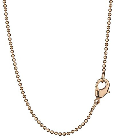 NKlaus 70cm Kugelkette Messing elegante Halskette Breite: 1,5mm Collier 3,6g schwer 8575
