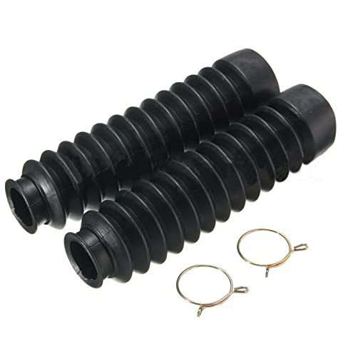 Lenkungsdämpfer Gabelbalg Vorne Schwarz Universal Offroad Motorrad Gummimanschette Staubkappe 13-teilige Gummi-Gabelmanschette 2St Stoßdämpfer