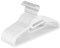 SONGMICS Kleiderbügel Kunststoff, 20er Set, Bügel mit U-förmiger Öffnung, platzsparend, 0,5 cm dick, 41,5 cm breit, um 360° drehbarer Haken, weiß CRP041W02