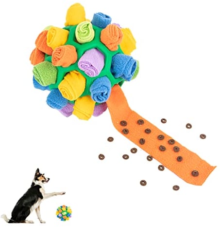 Schnüffelball für Hunde,Schnüffelteppich Schnüffelspielzeug Interaktives Hundespielzeug Intelligenzspielzeug Futterball Reizangel Futtermatte Geruchstraining für Kleine Mittelgroße Hunde Haustier