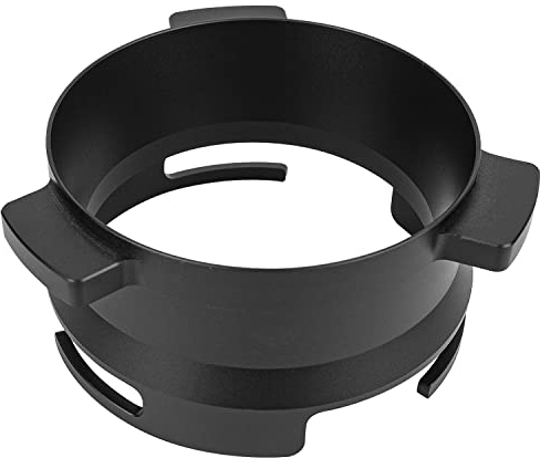 Coffee Dosing Funnel 54mm Espresso Coffee Accessories Dosing Ring Aluminum Metal for Sage Breville Portafilter Black Hand Free
