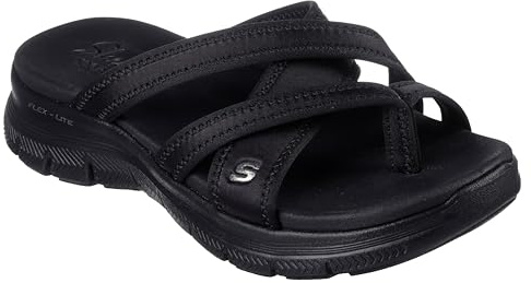 Skechers Flex Appeal 4.0 Startup 3.0 Damen-Sneaker, Schwarz/Schwarz, 37 EU