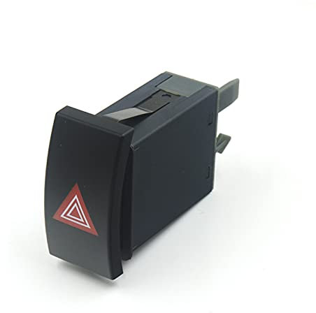 DKAEUK SK004 Interruptor de luces de emergencia Apto para Skoda Superb 2002 2003 2004 2005 2006 2007 2008 3U0953235D Negro