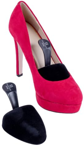 FootFitter Schuhspanner aus Schaumstoff mit Griff für Damen High Heels Spitzer Zeh Reise High Heel Schuhspanner (ein oder drei Paar), Schwarz, 3 PACK Pointed Toe Trees (Size 5-8)