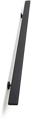 ZALNVEY Kit moderno per ringhiera ovale per scale, corrimano professionale in acciaio inox satinato, corrimano per scale per interni ed esterni, ringhiera in metallo, adatto per anziani e bambini, 0,9
